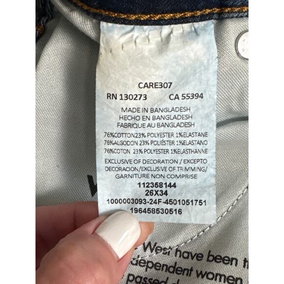 NWT Wrangler Women's Wanderer Dark Wash High Rise Stretch Flare Jeans Size 26 - Picture 12 of 15